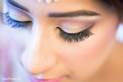 Indian bride makeup close up photography. Indian bride makeup close up photography.