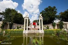 Impressive outdoor mandap. Impressive outdoor mandap.