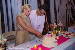 Cute cake cutting moment. Cute cake cutting moment.