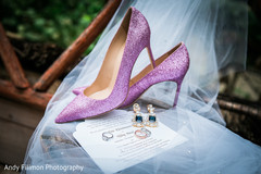 Light purple indian bridal shoes and jewelry. Light purple indian bridal shoes and jewelry.