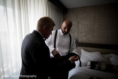 Indian groom getting ready for wedding ceremony Indian groom getting ready for wedding ceremony