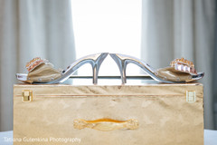 Indian bride's shoes. Indian bride's shoes.