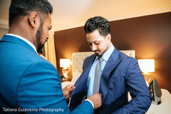 Indian groomsmen preparing himself for the big day Indian groomsmen preparing himself for the big day