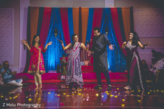 Bride and groom performing Bride and groom performing