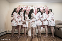 Beautiful indian bride and bridesmaids photography before wedding ceremony Beautiful indian bride and bridesmaids photography before wedding ceremony