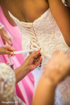 Indian bride getting ready for wedding ceremony Indian bride getting ready for wedding ceremony
