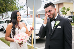 Indian groom feeling emotional with the bride before wedding ceremony Indian groom feeling emotional with the bride before wedding ceremony