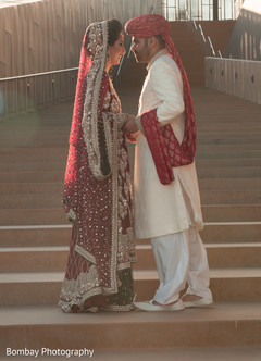 Pakistani couple's wedding portrait Pakistani couple's wedding portrait