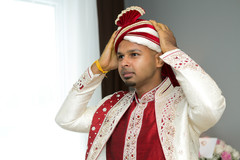 Indian groom getting ready Indian groom getting ready