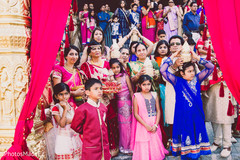 Bride's family ready to welcome the groom. Bride's family ready to welcome the groom.