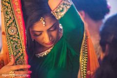 Indian bridesmaid almost ready for wedding ceremony Indian bridesmaid almost ready for wedding ceremony