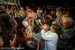 Bride dancing along the guests. destination wedding photography,dj and entertainment,indian pre-wedding celebrations