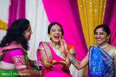 Applying haldi to the bride Applying haldi to the bride