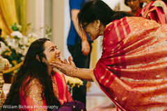 Bride at haldi ceremony Bride at haldi ceremony