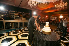 Indian couple cutting the cake Indian couple cutting the cake