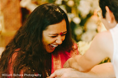Bride at haldi ceremony Bride at haldi ceremony